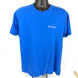 Columbia Sportswear Graphic T Shirt Blue Kentucky The Bluegrass State Mens XL